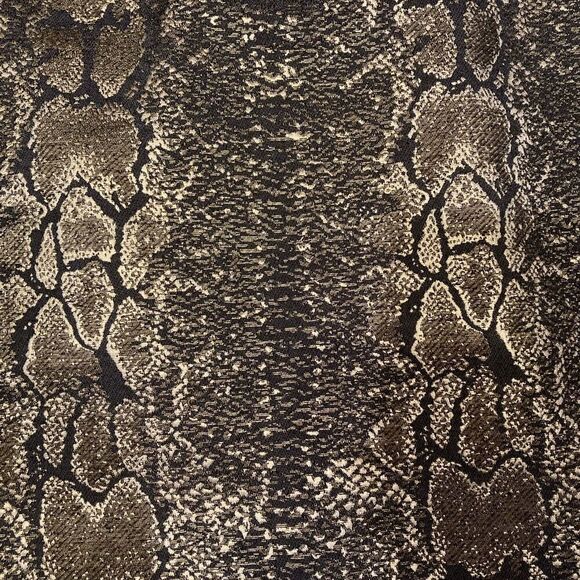 Metallic Gold Snake Skin Skirt - Picture 2 of 12